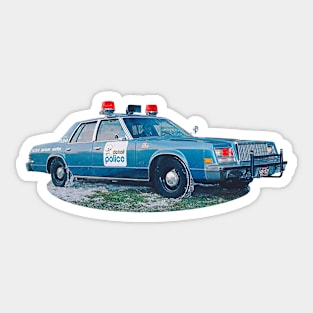 Retro Detroit Cop Sticker